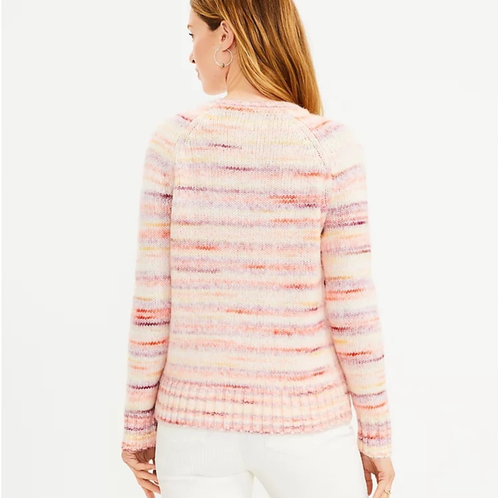 LOFT Spacedye Raglan Sweater - Picture 2 of 5